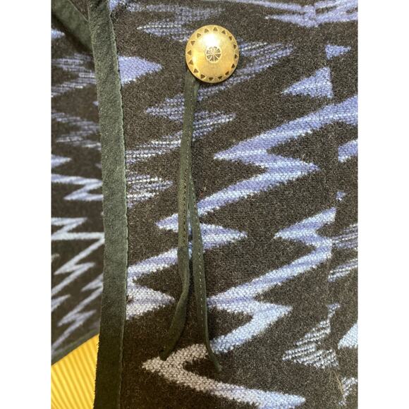 Pendleton Wool Vest Southwestern Design Women's S Concho Accents - Picture 4 of 9